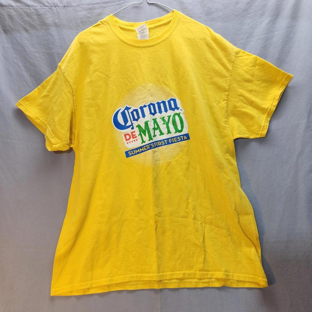 Corona Beer Cinco De Mayo Tshirt Yellow Size XL‎